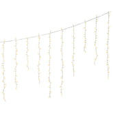 Lumineo Compact 256 Icicle Lights with Twinkle Effect 357 x 60cm - White/ Classic & Warm White